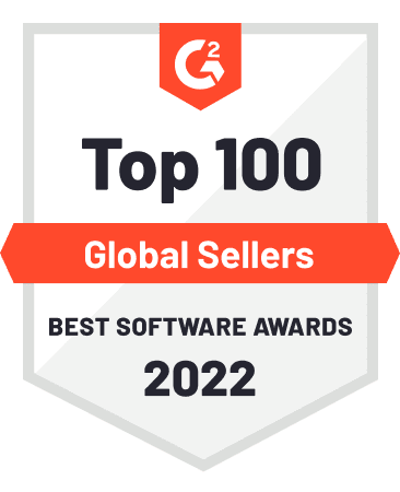 G2 Best software awards 2022 Gloal sellers badge
