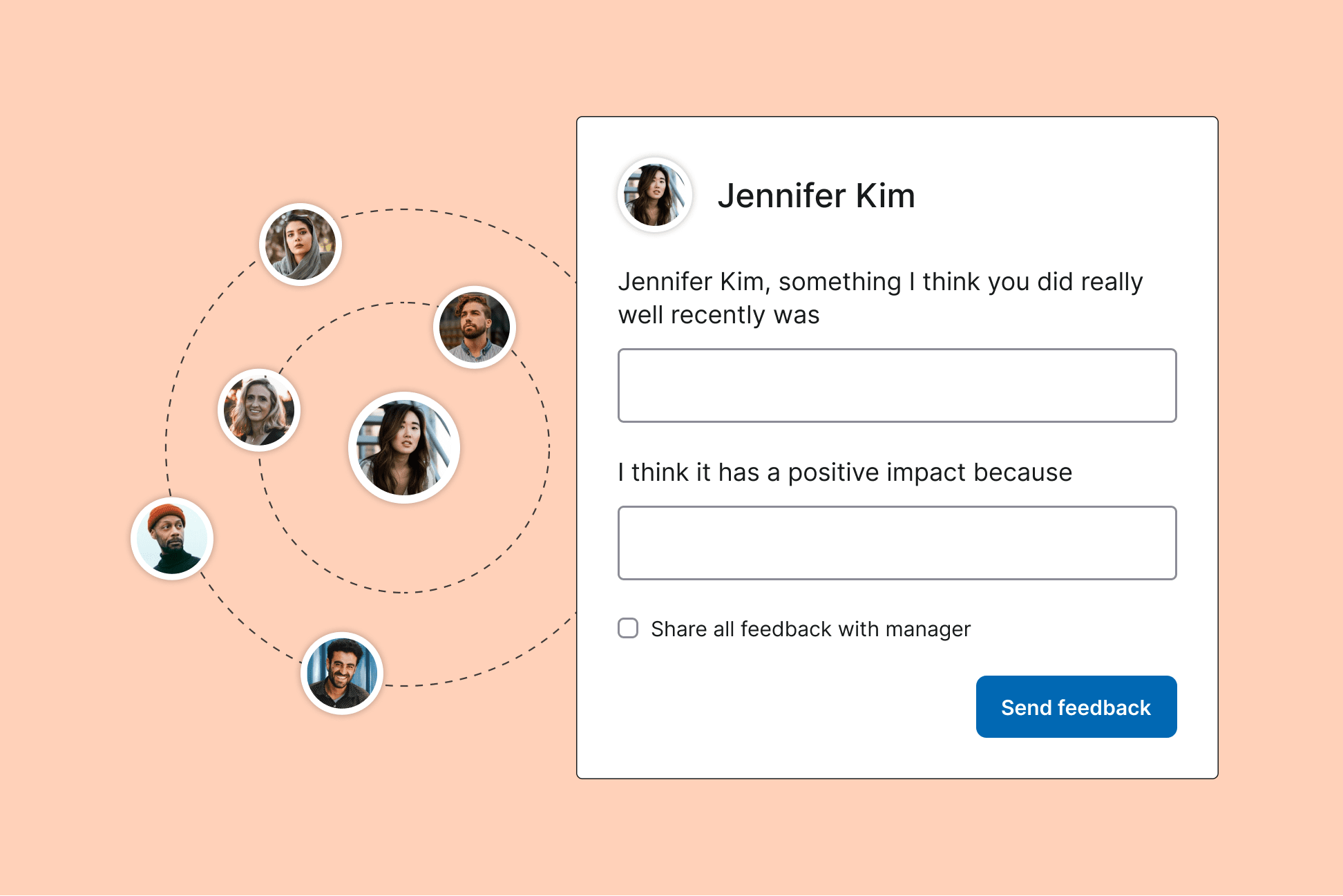 Example feedback widget