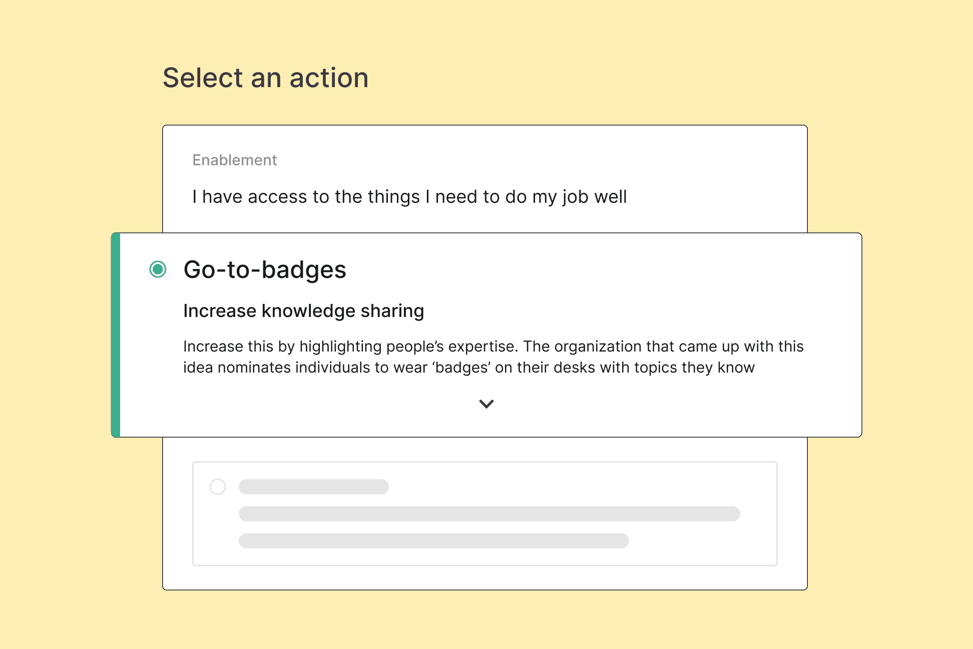 Example inspirations widget